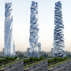 Illustration for article titled Dynamic Tower Skyscraper: Every Floor Self-Rotates, Powered by Wind and Sun
